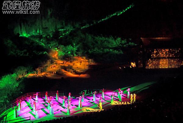 印象武隆演出畫(huà)面