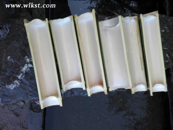 我跟內(nèi)弟在山上砍的竹子，準(zhǔn)備做竹筒飯