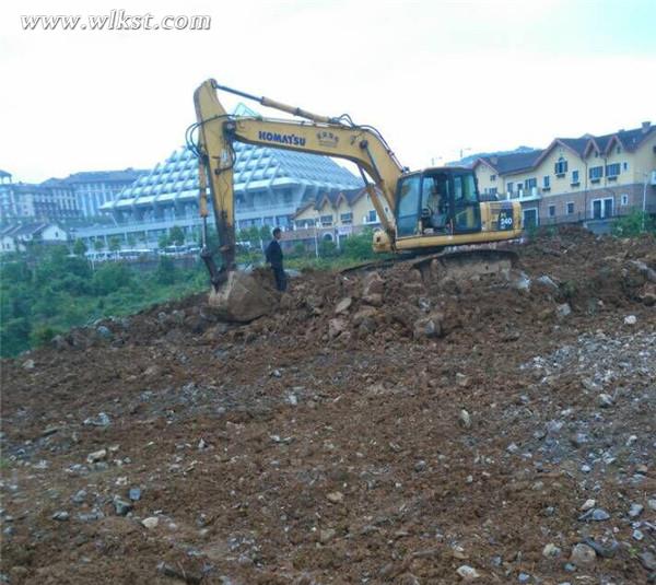 仙女鎮(zhèn)游客接待中心臨時停車場施工現(xiàn)場