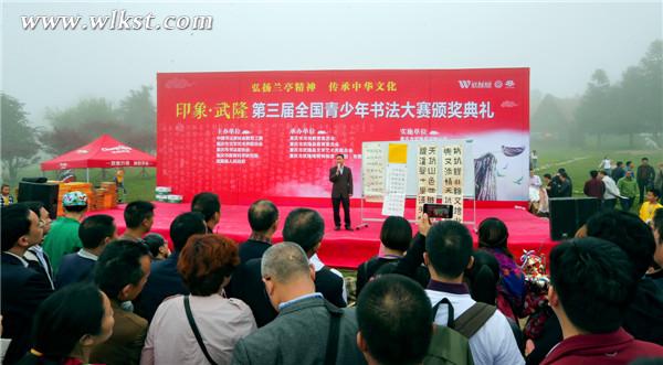 印象武隆.第三屆全國青少年書法大賽頒獎現(xiàn)場專家點評 王俊杰/攝